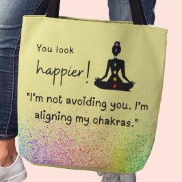 Bolso De Tela No te estoy evitando, estoy alineando mis chakras"
