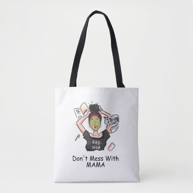 Bolso De Tela No te metas con Mama Bath Mat (Anverso)