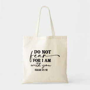 Bolso De Tela No temas porque estoy contigo. Isaías 41:10