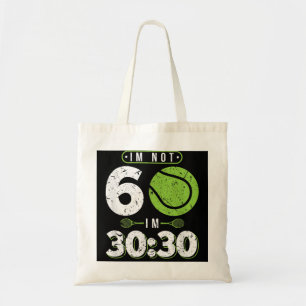 Bolso De Tela No tengo 60 años, divertida tenista 60 años