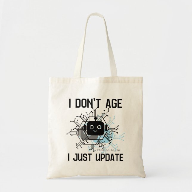 Bolso De Tela No tengo edad, sólo actualizo.b (Frente)