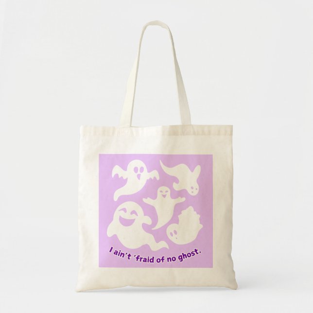 Bolso De Tela No tengo miedo de ningún fantasma - Spooky Hallowe (Frente)
