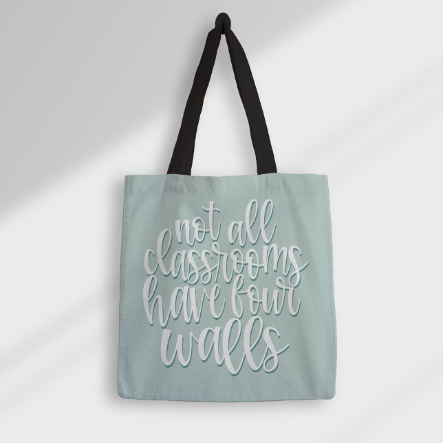 Bolso De Tela No Todas Las Aulas Tienen Cuatro Paredes Hogar-Col (Subido por el creador)