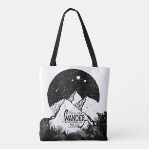 Bolso De Tela No todos los que WANDER pierden la cita del ilustr