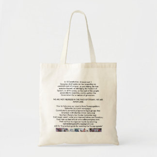 Bolso De Tela No tome Trumpageddon que se acuesta