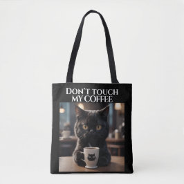 Bolso De Tela No toques mi café divertido
