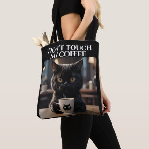 Bolso De Tela No toques mi café divertido