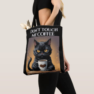 Bolso De Tela No toques mi café divertido