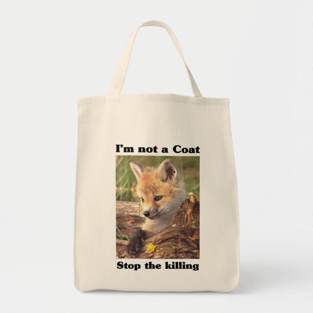 Bolso De Tela No un Coat-Fox (Frente)