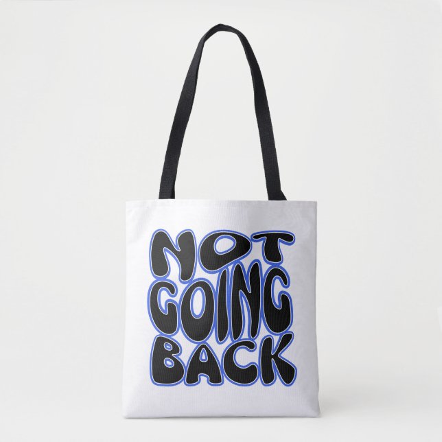 BOLSO DE TELA NO VOLVER (Anverso)