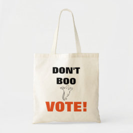 Bolso De Tela ¡No vote Boo! - 1 Tote presupuestario