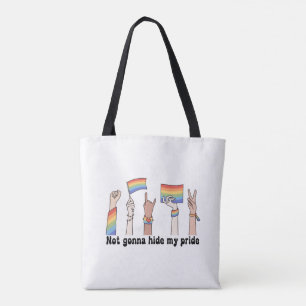 Bolso De Tela No voy a esconder mi orgullo de la bandera arcoiri