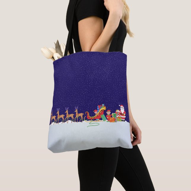 Bolso De Tela Noche antes de los Navidades (Detalle)