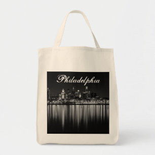 Bolso De Tela Noche b/w de Philly