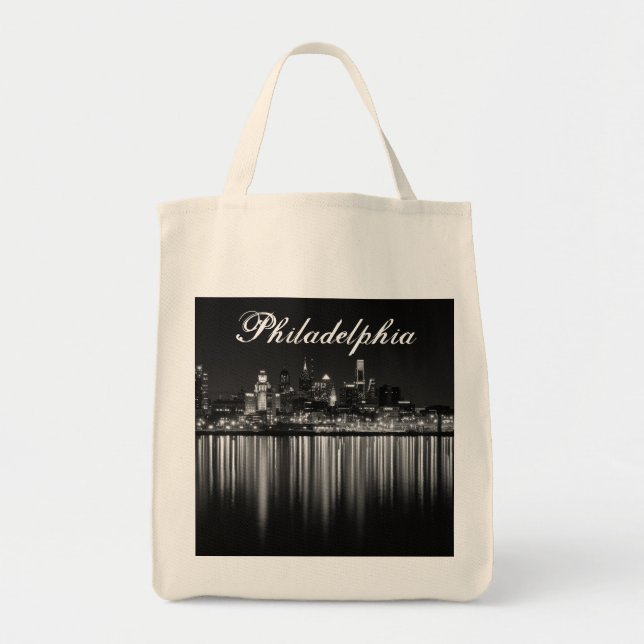 Bolso De Tela Noche b/w de Philly (Frente)