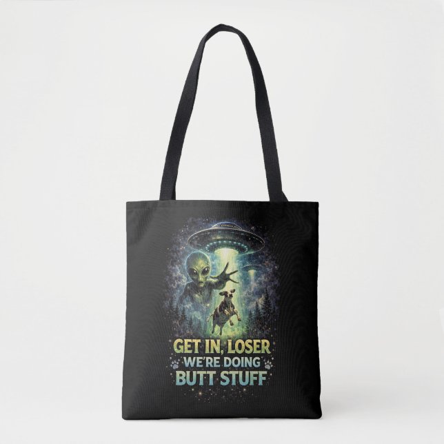 Bolso De Tela Noche de Abducción (Anverso)