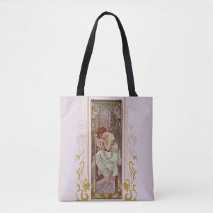 Bolso De Tela Noche de Art Noveau, por Alphonse Mucha