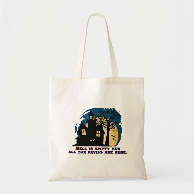 Bolso De Tela Noche de Brujas (Frente)