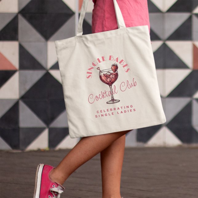 Bolso De Tela Noche de Chicas de cócteles rosados para nanas ind (Subido por el creador)