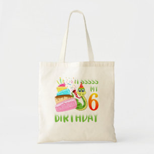 Bolso De Tela Noche de cumpleaños de serpiente niños 6 suministr