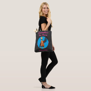 Bolso De Tela Noche de gallinas divertidas, fiesta de pollo, hum