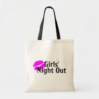 Bolso De Tela Noche de los chicas hacia fuera (labios)
