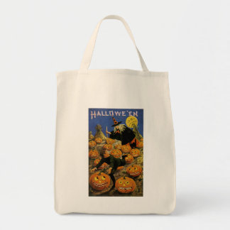 Bolso De Tela Noche de pesadilla en el parche de calabazas de Ha
