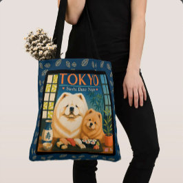 Bolso De Tela NOCHE DE SUSHI EN TOKYO  Art Muse  -Chow
