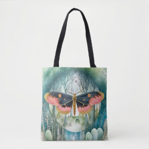 Bolso De Tela Noche del bosque de Moho Rosado