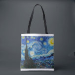 Bolso De Tela Noche estrellada 1889 de Vincent van Gogh<br><div class="desc">Vincent Willem van Gogh (neerlandés: [ˈvɪ nsɛ nt ˈʋ laren ɱ v^^x] (escucha); [nota 1] 30 de marzo de 1853 - 29 de julio de 1890) fue un pintor postimpresionista holandés que se convirtió póstumamente en una de las figuras más famosas e influyentes de la historia del arte occidental. durante...</div>
