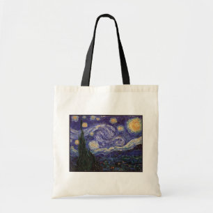 Bolso De Tela Noche estrellada, ciudad francesa Van Gogh Saint R
