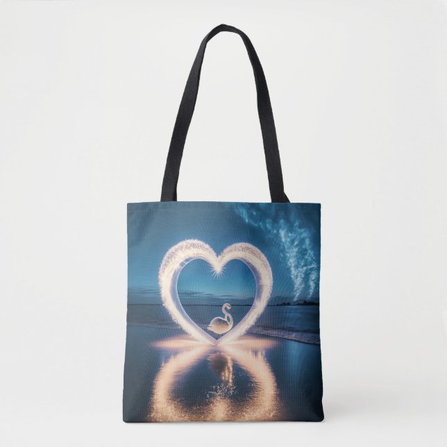 Bolso De Tela Noche estrellada de amor (Anverso)