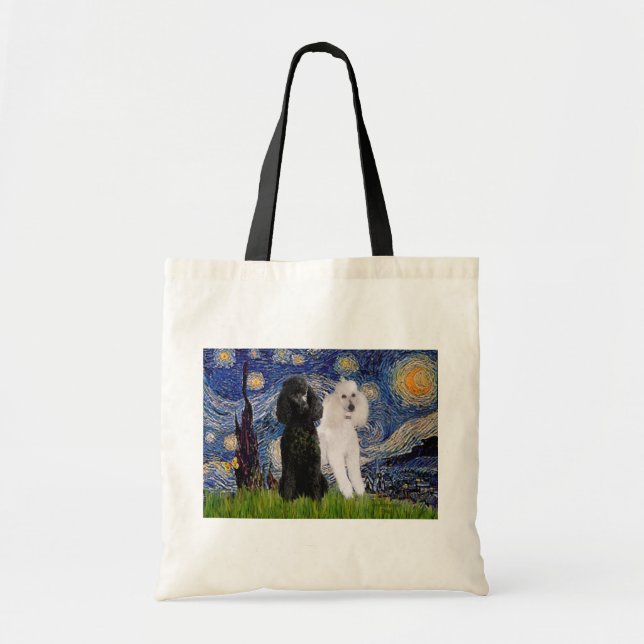 Bolso De Tela Noche estrellada - Dos canalés estándar (Frente)