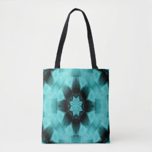 Bolso De Tela Noche estrellada estrellada de la turquesa…