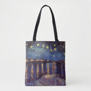 Bolso De Tela Noche estrellada sobre el Ródano por Vincent van G