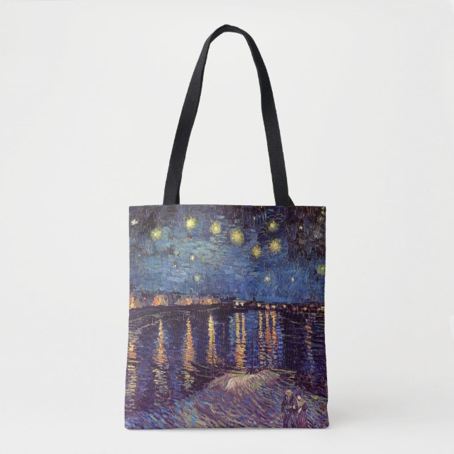 Bolso De Tela Noche estrellada sobre el Ródano por Vincent van G (Anverso)