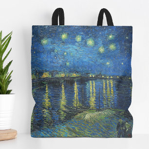 Bolso De Tela Noche estrellada sobre el Ródano   Vincent van Gog