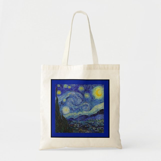 Bolso De Tela Noche estrellada, Van Gogh, (Frente)