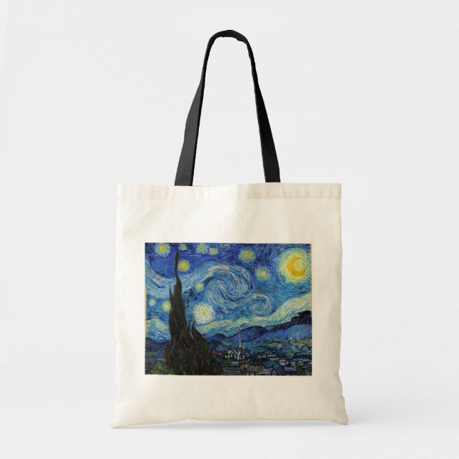 Bolso De Tela Noche estrellada, Vincent van Gogh (Frente)