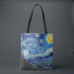 Bolso De Tela Noche estrellada, Vincent van Gogh<br><div class="desc">Vincent Willem van Gogh (30 de marzo de 1853 a 29 de julio de 1890) fue un pintor holandés post-impresionista que figura entre las figuras más famosas e influyentes de la historia del arte occidental. En poco más de una década, creó cerca de 2.100 obras de arte, incluyendo cerca de...</div>