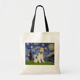 Bolso De Tela Noche estrellada - Wire Fox Terrier (M)