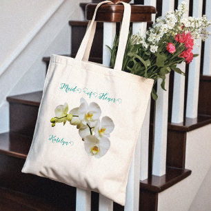 Bolso De Tela Noche Orchids Boda Regalo Tote Bag