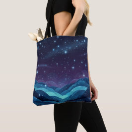 Bolso De Tela Noche Starry Hills
