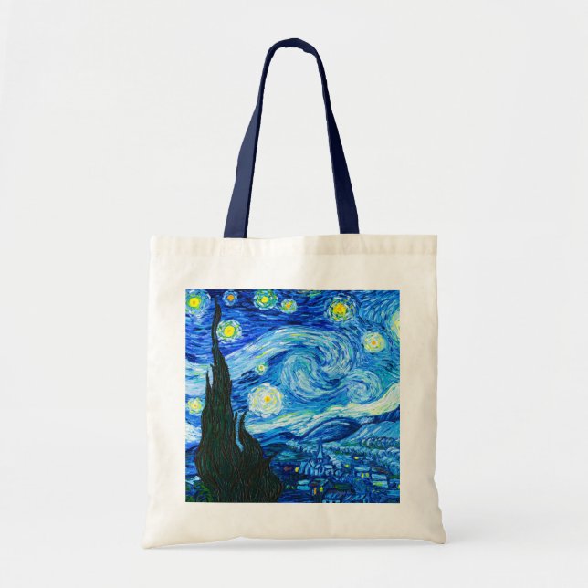 Bolso De Tela Noche Van Gogh Starry (Frente)