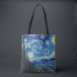 Bolso De Tela Noche Van Gogh Starry. Arte vintage impresionista<br><div class="desc">Van Gogh "La noche estrellada" en la bolsa.</div>