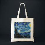 Bolso De Tela Noche Van Gogh Starry. Arte vintage impresionista<br><div class="desc">Van Gogh "La noche estrellada" en la bolsa.</div>