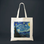 Bolso De Tela Noche Van Gogh Starry. Arte vintage impresionista<br><div class="desc">Van Gogh "La noche estrellada" en la bolsa.</div>