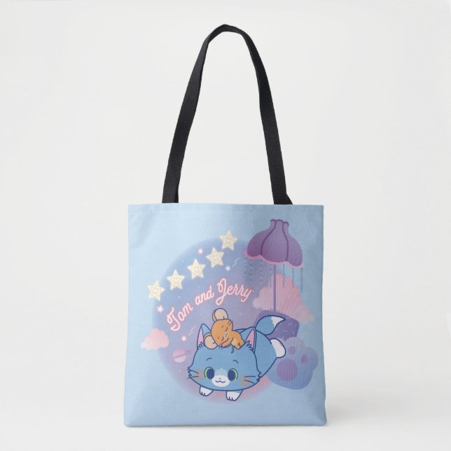 Bolso De Tela Noches de Anime Tom y Jerry Dreamy (Anverso)