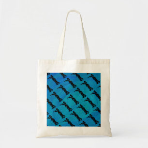 Bolso De Tela Noches de boogie de Nueva York Trumpet Blue