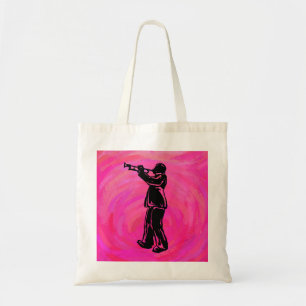 Bolso De Tela Noches de boogie de Nueva York Trumpet Rosado cali